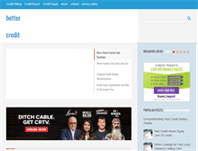 Tablet Screenshot of bettercredit365.com